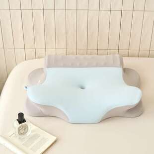 舒颈牵引生物基枕慢回弹记忆棉枕成人枕头跨境零压不塌陷枕芯