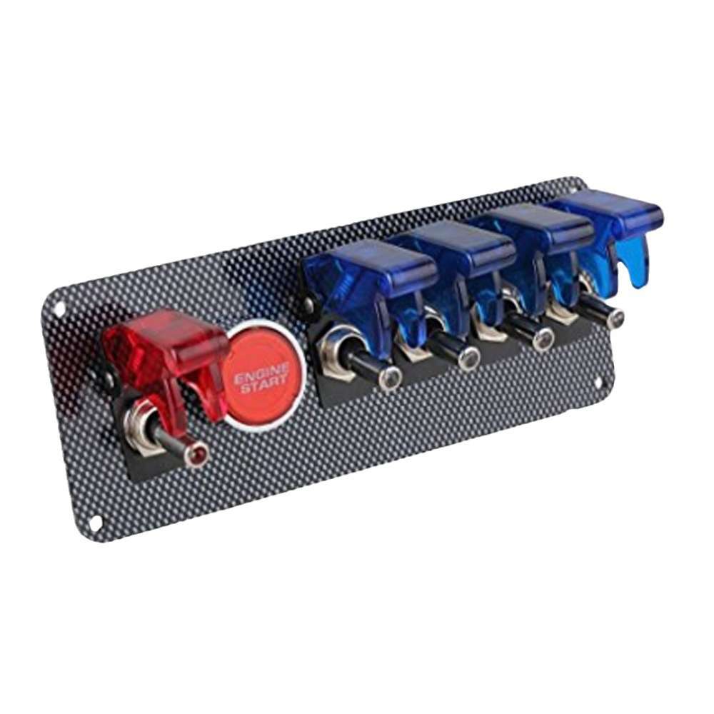 汽车赛车改装启动摇杆12V20A六位多位总成集成组合电源开关