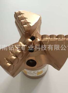 河南钻王热卖矿山开采 煤矿金刚石复合片pdc 三翼内凹无芯钻头
