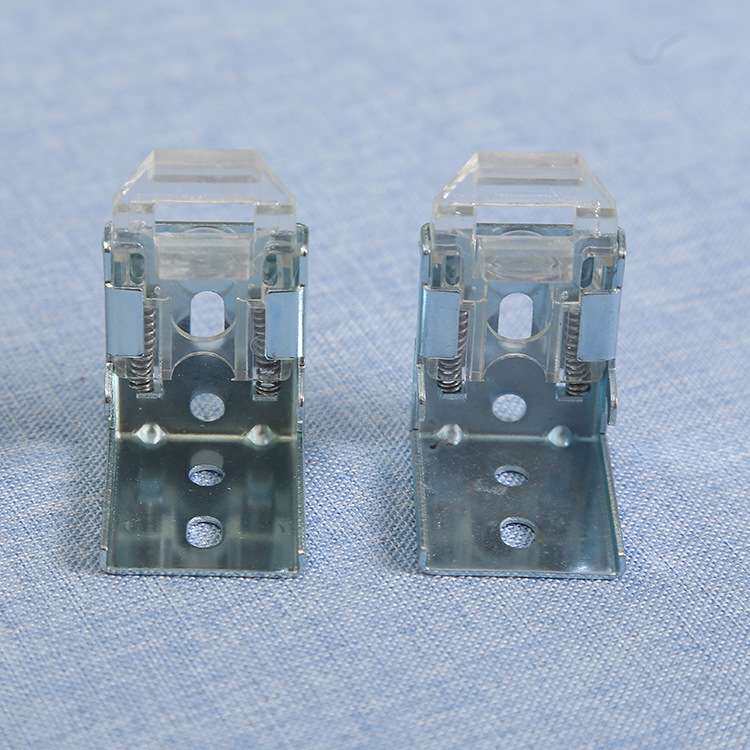 铝合金百叶窗帘安装配件打孔上墙固定弹簧脚蜘蛛脚码卡扣可调节