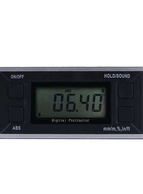 伊莱科EM-AS4*90数显倾角仪角度仪倾角盒条式水平仪角度尺带磁