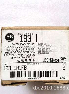 AB 罗克韦尔 热继电器 193-EA1FB 3.7-12A替代193-1EEDB 现货