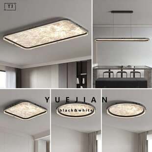 云雾客厅吸顶灯高级新款 极简现代卧室吸顶灯水晶创意高端房间灯具