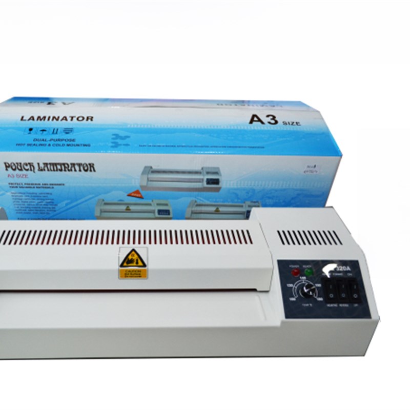 塑封机 A3过塑机MQ320A过胶机F封塑机过膜机家用办公铁壳带冷裱