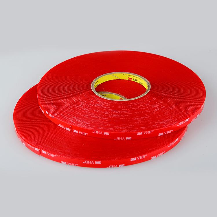 3M3MVHB双面胶丙烯酸泡棉双面胶带4910超薄亚克力透明车用固定胶