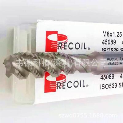 Recoil螺旋槽丝锥45069力可耐高精度（4H5H）丝攻ST6X 1.0