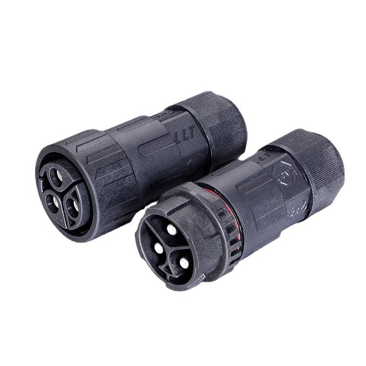 供应利路通M29自锁防水连接器 可过45A大电流 户外IP68防水接头