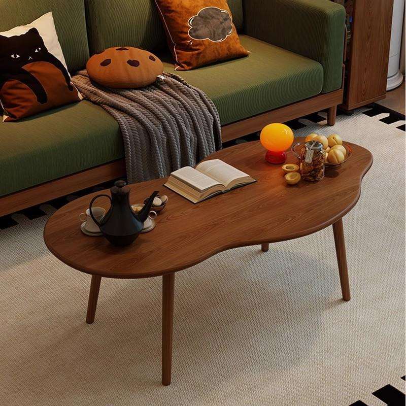 全实木茶几现代简约小户型客厅家用中古小茶台卧室坐地创意矮桌子