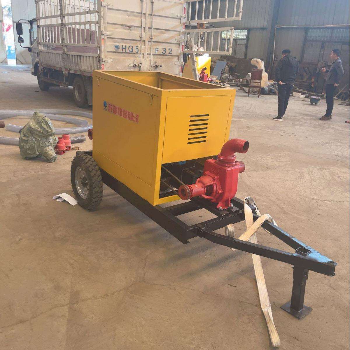 农用小型自吸泵泵车 防汛抗旱浇地应急抢险 喷灌机柴油抽水泵