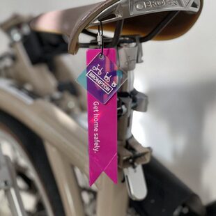 扶摇 公路车骑行反光条小布自行车挂件挂饰配件夜骑荧光反光带