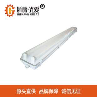 浙康光爱应急灯管2*18W厂房车间仓库冷库净化灯三防灯ledT8应急灯