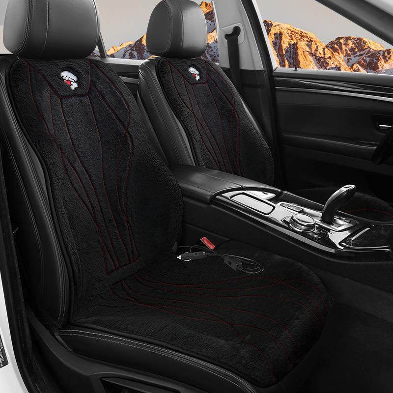 冬季保暖专用加热汽车座垫12v24V通用多股丝安全保暖垫单片车用