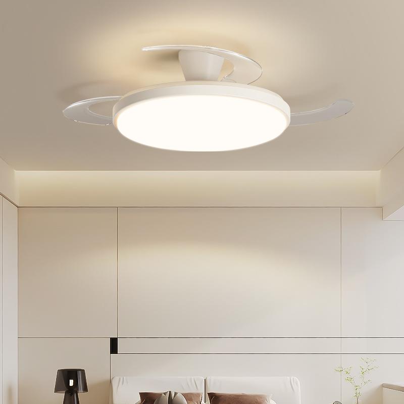 隐形风扇灯2025新款吊扇灯客厅餐厅吊灯卧室带电扇超薄中山灯具