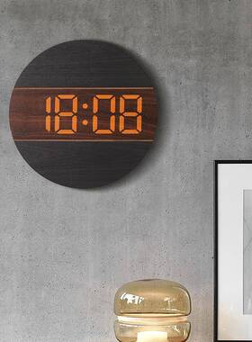 圆形简约客厅钟表个性创意装饰时钟挂墙奶油风家用挂表G218B