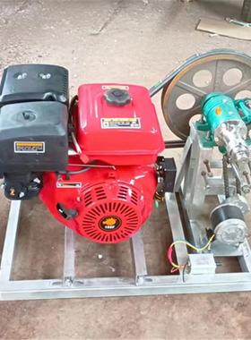 五谷杂粮汽油膨化机 双螺套爆米花机流动式车载江米棍膨化机