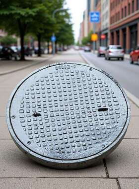 铸钢井盖D500Q-M轻型密闭铸钢井盖图集号号JG001井盖板ZG35SiMnMo