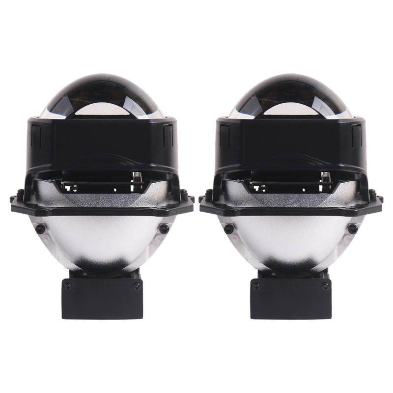 Sanvi三为车灯新品3寸58瓦6000看A3方形LED双光透镜大灯改装升级