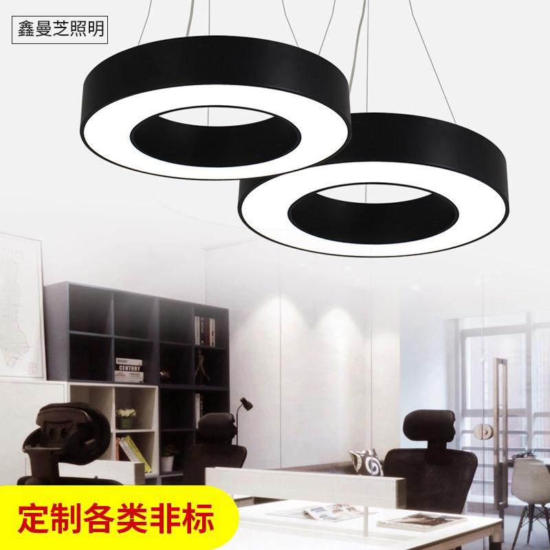 鑫曼芝工厂非标直销异性吊线办公灯 空心圆六角人字形空心方led灯