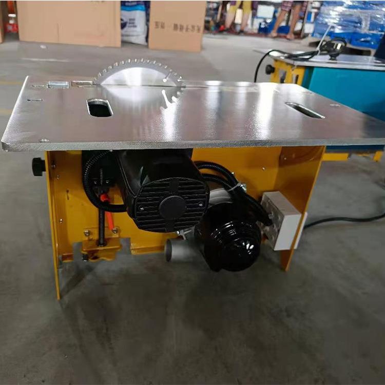 双导轨可折叠无尘子母锯台式手工电动木板推台锯 锯片可升降斜切