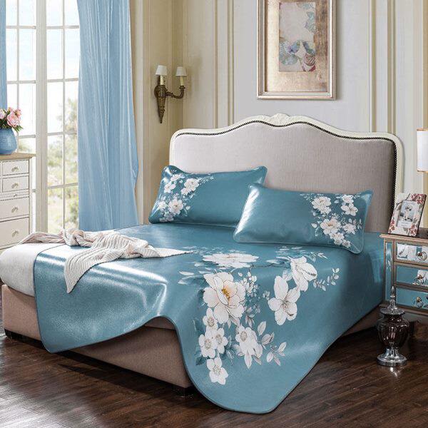 YOMO/原牧夏季新款软硬牛皮席 头层水牛皮凉席彩绘真皮凉爽软席子