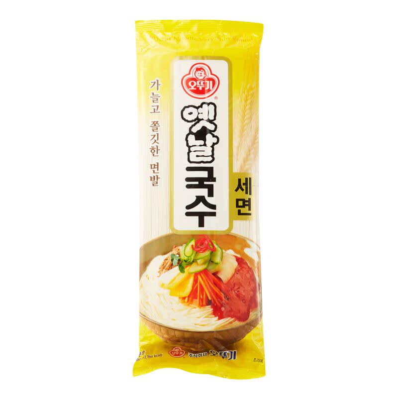 韩国原装进口不倒翁细面500g图片