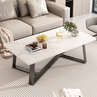 岩板茶几a客厅家用小户型桌子2025新款简约现代办公室创意沙发茶