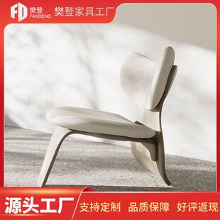 意式时尚单人沙发椅客厅阳台简约孤形靠背椅设计师创意个性休闲椅