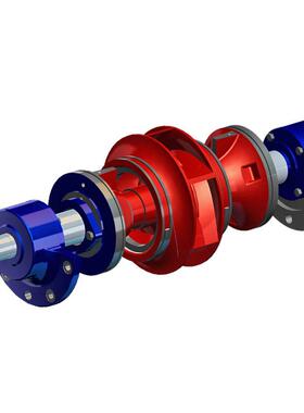 KQSN150-M4/KQSN150-N4/上海水泵转子总成，铸铁双吸泵水泵配件