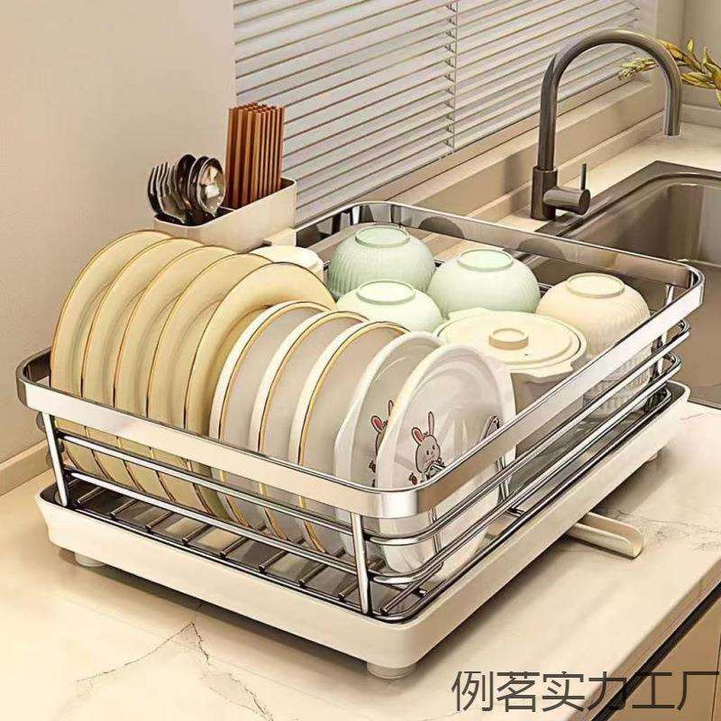不锈钢碗盘沥水架水槽放碗筷沥水篮碗碟收纳架厨房台面置物架
