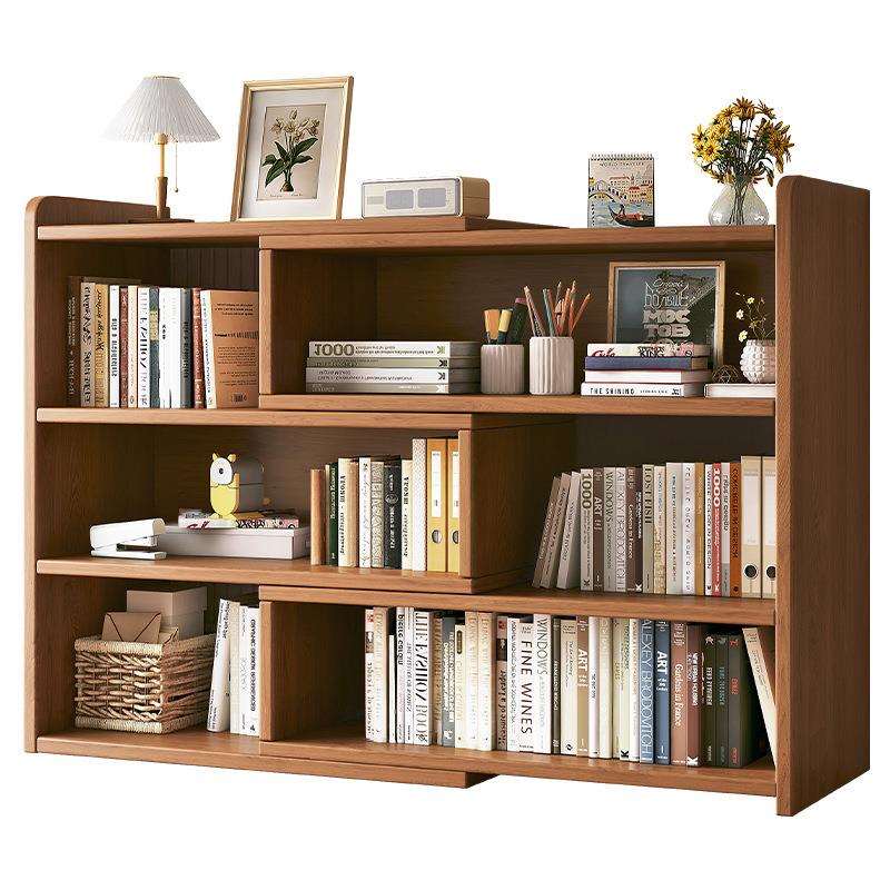 桌面书架置物架桌上多层收纳储物柜办公室简易柜子学生家用小书柜