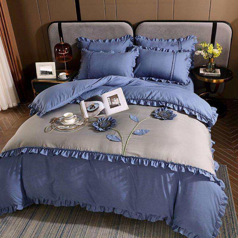 网红爆款夹棉床盖四件套公主风加厚床单床罩花边被套双人床上用品,鲜花速递/花卉仿真/绿植园艺,割草机/草坪机,淘宝优惠券,粉丝福利购,淘宝优惠卷