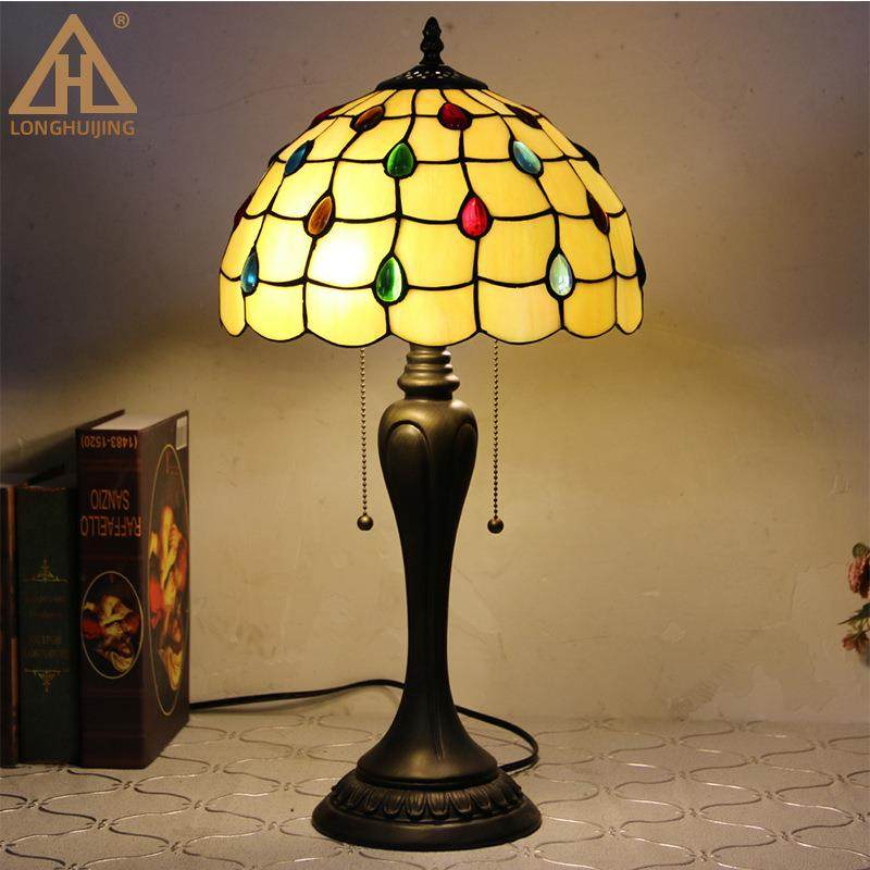 跨境卧室床头灯欧式田园装饰灯具柔光书桌12寸阅读学习护眼小台灯,鲜花速递/花卉仿真/绿植园艺,割草机/草坪机,淘宝优惠券,粉丝福利购,淘宝优惠卷