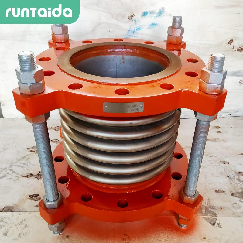 法兰式波纹管膨胀节双向轴向金属补偿器导流筒不锈钢波纹补偿器