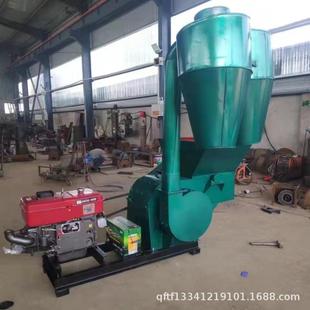 大型玉米芯秸秆粉糠机花生秧除尘除膜粉碎机猪牛羊饲料粉碎机