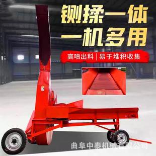 自动进料牛场铡草机秸秆切草揉搓机时产8吨牛羊饲草料切断粉料机