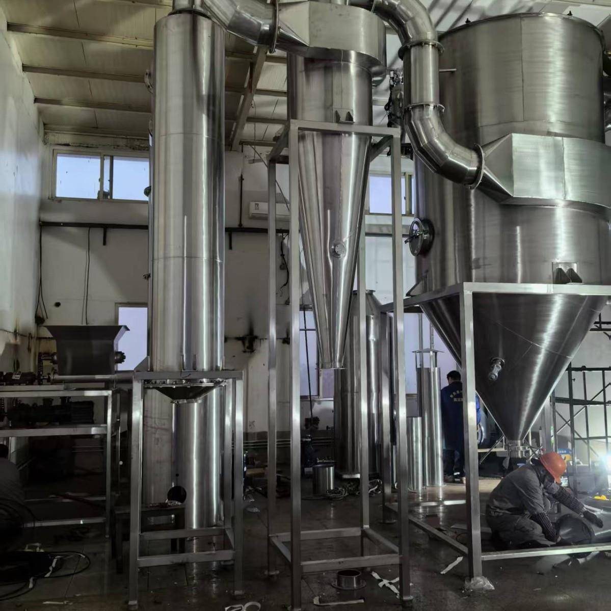 源头工厂旋转闪蒸干燥机干燥产线各种材质配置按产能高定