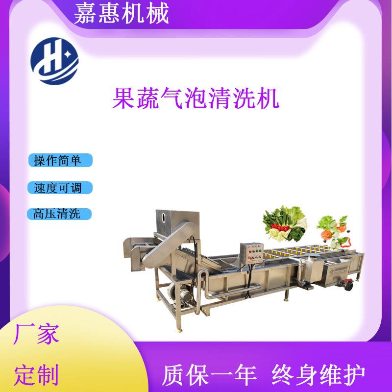 气泡喷淋蔬菜清洗机水果气泡清洗厂家直销果蔬臭氧洗菜机