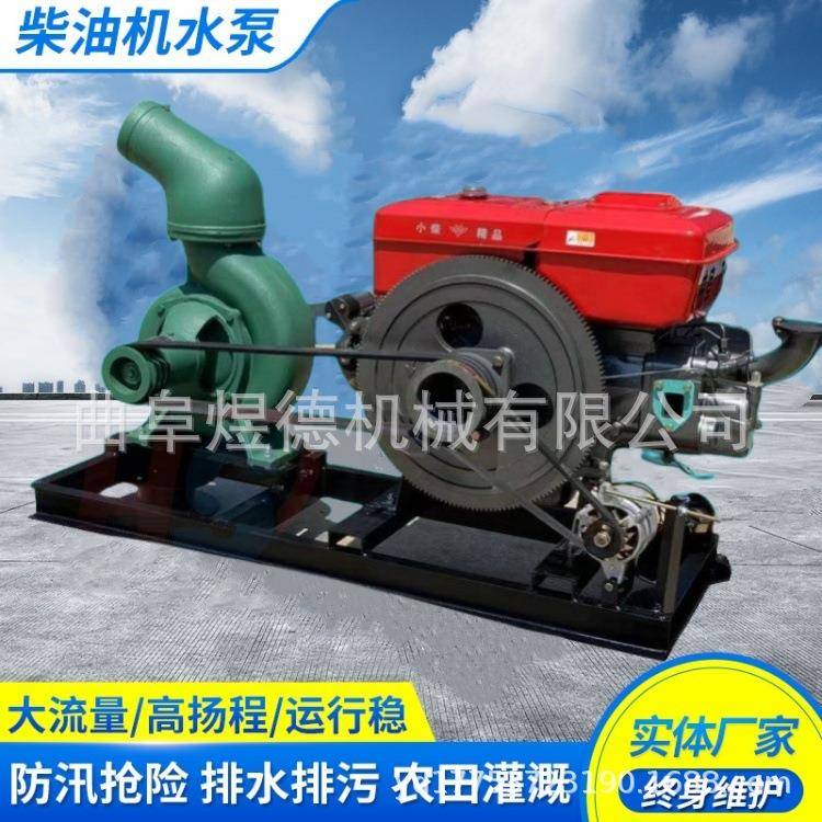 柴油机6寸压井离心泵鱼塘清淤农田灌溉抽水泵