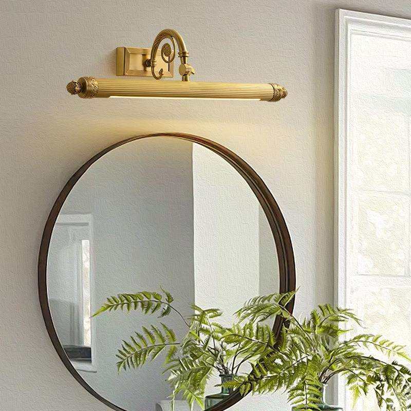 北欧全铜镜前灯法式LED照画壁灯浴室镜柜补光灯卧室化妆灯免打孔,家装灯饰光源,镜前灯/化妆补光灯,淘宝优惠券,粉丝福利购,淘宝优惠卷