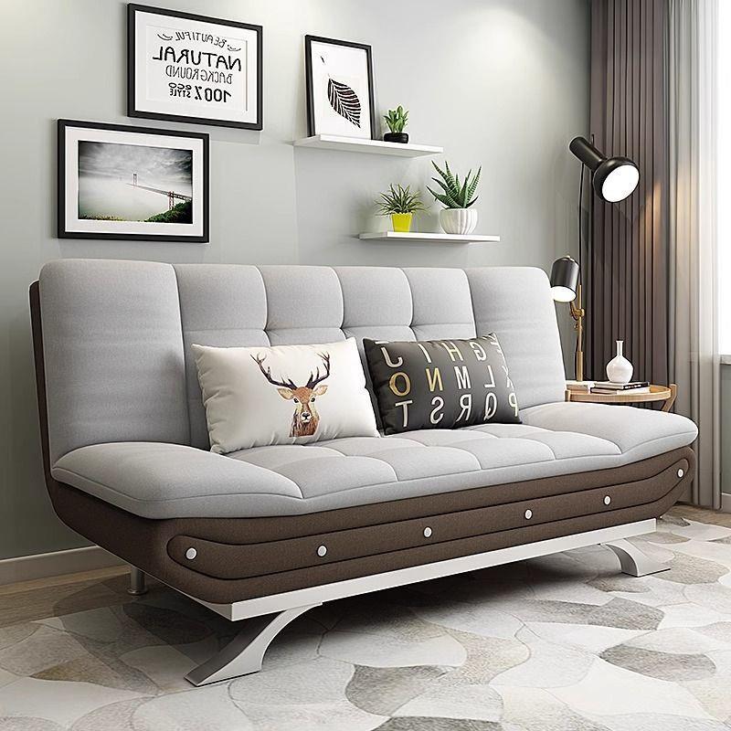 布艺多功能沙发床可折叠双人两用床经济型出租房沙发床折叠沙发床