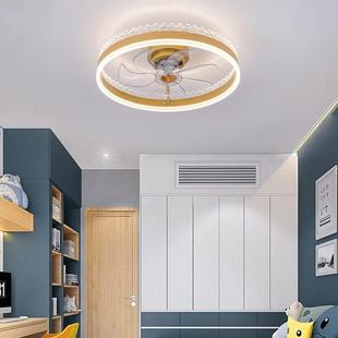 2023年新款卧室吸顶风扇灯现代简约吊扇灯餐厅客厅隐形带电扇吊灯