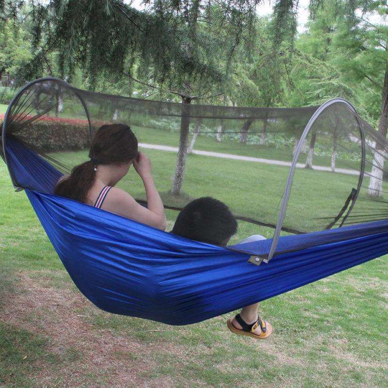 蚊帐降落伞吊床 户外旅游登山休闲单 双人布室内宿舍寝室尼龙秋千