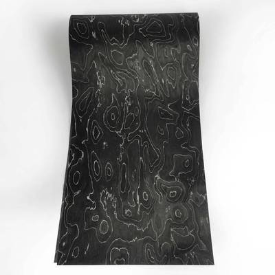 新款高端黑白树瘤木皮实木木皮音响柜子装修翻新手工贴面工程直销