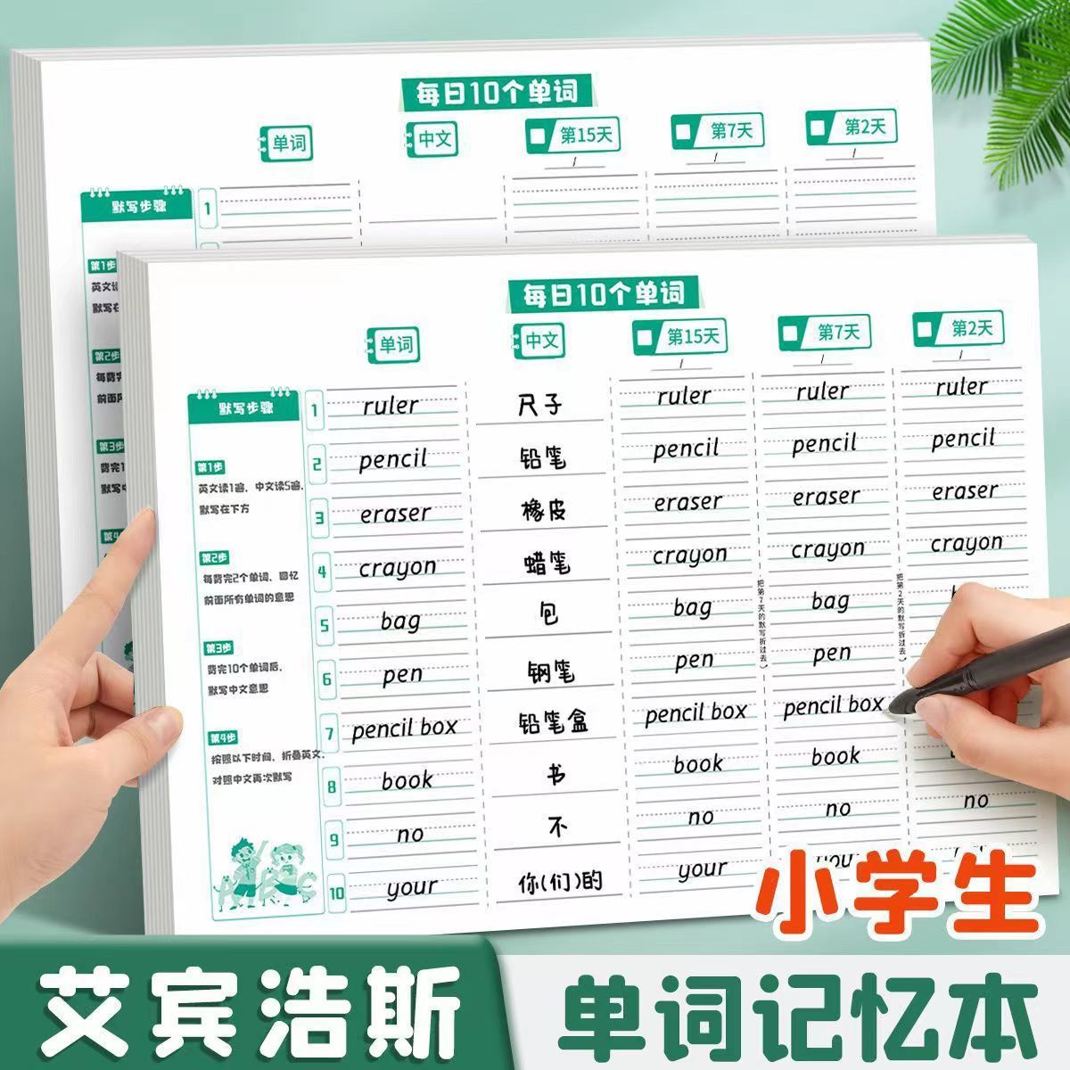 【下单立减50】每日10个英语单词记忆练习本英语练字帖单词Y19
