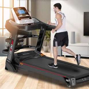 T900跑步机家用 健身折叠单/多功能蓝屏免安装电动跑步机按摩