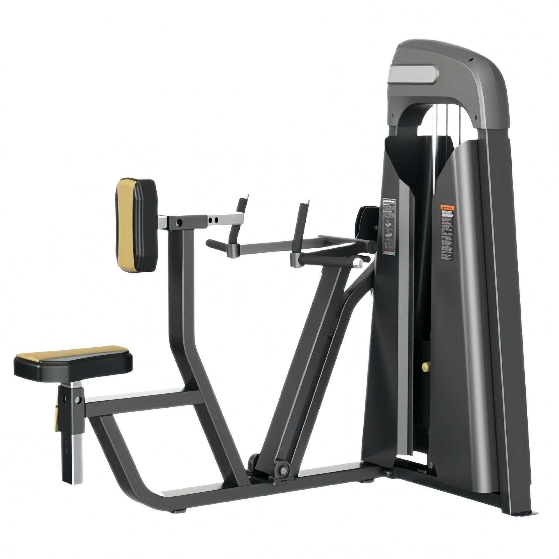 商业健身臀部教练肌肉锻炼力量器械坐式垂直划船机家用健身器材