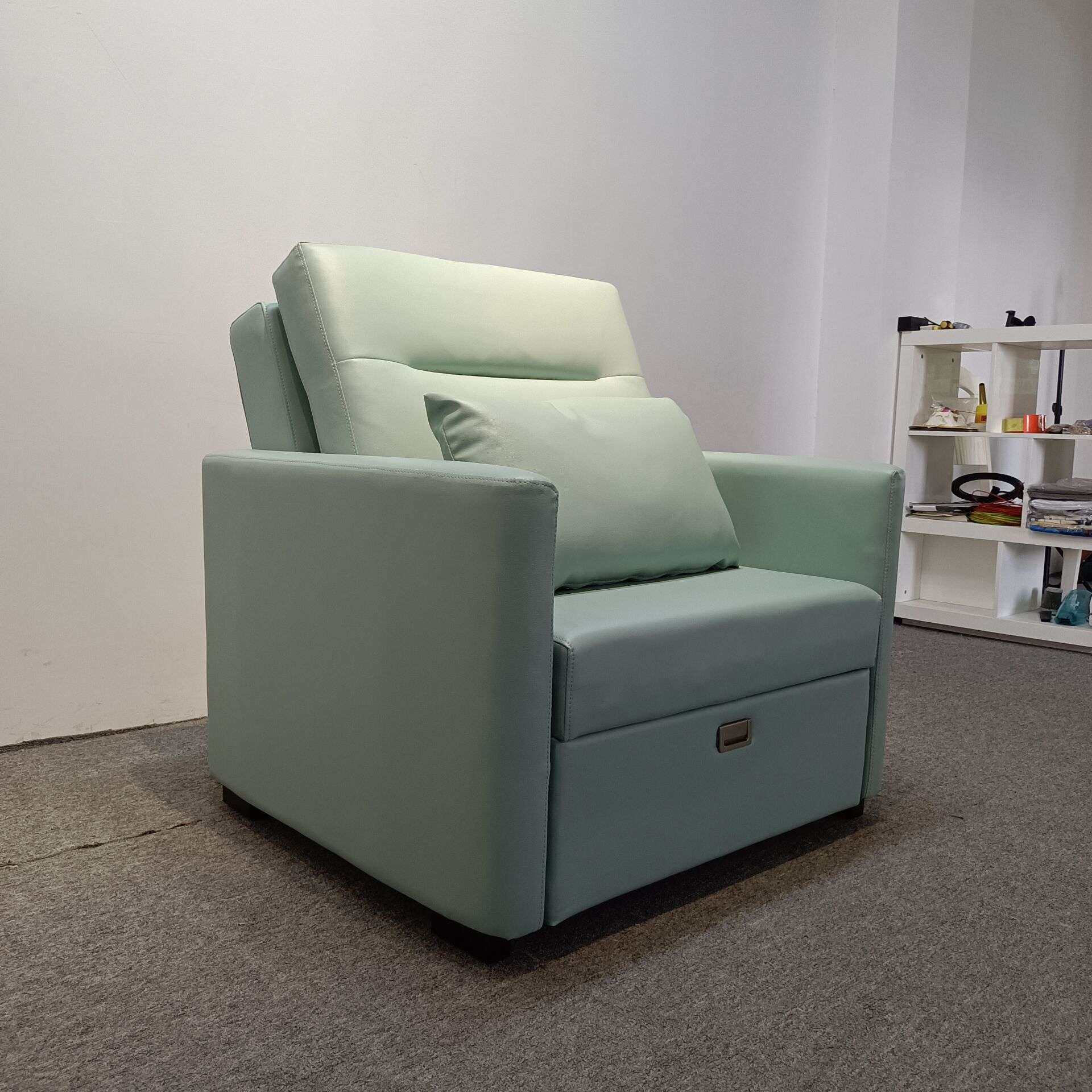 现代简约沙发床 两用多功能皮质沙发 小户型网红款可伸缩单人床