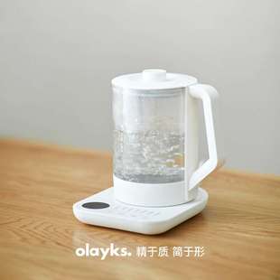 olayks立时欧莱克养生壶1.5L办公室多功能恒温煮茶壶玻璃烧水壶