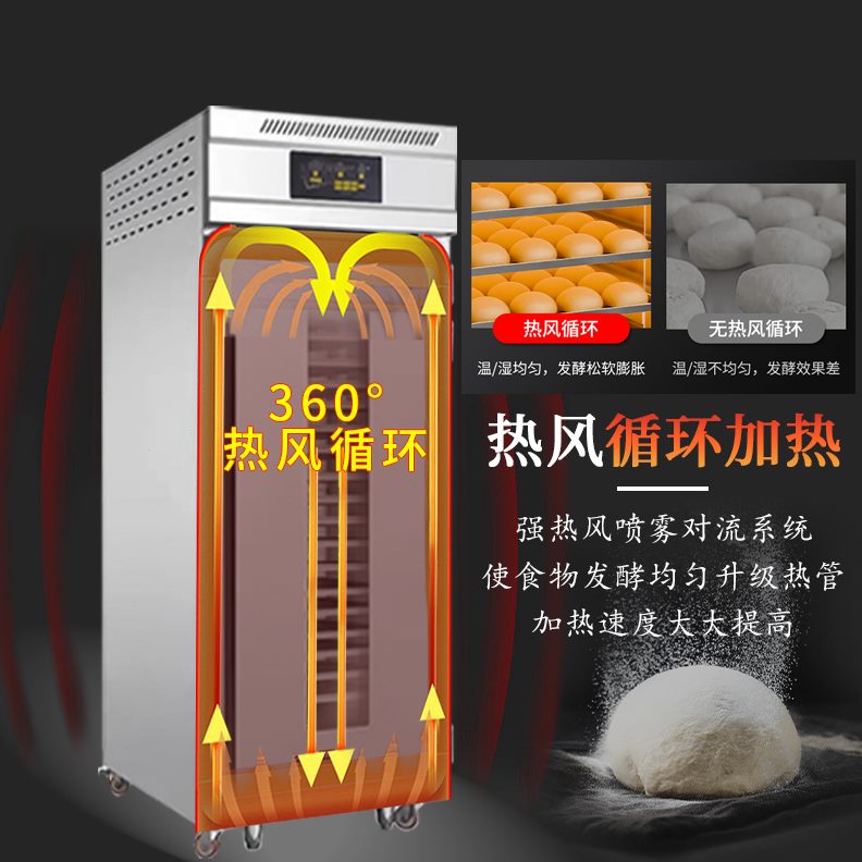 冷藏面食36箱发发酵箱喷雾醒面包酵发盘三定时商用馒头全自动脉
