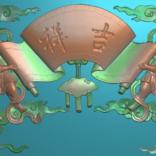 卷灰图5浮雕图石雕B精雕图 子童3上书度新款8斗6 -扫描砖雕图